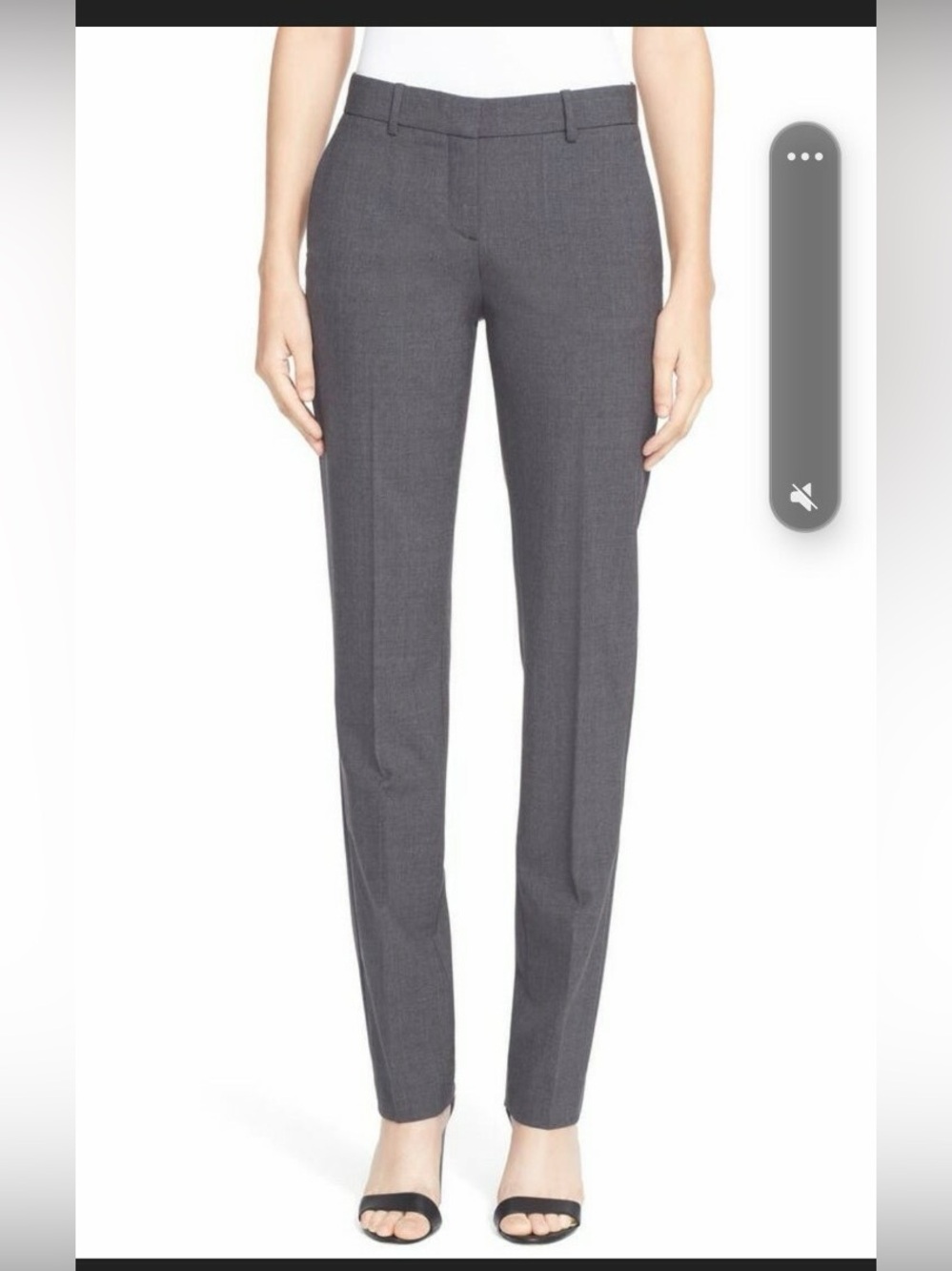 NWT Theory Superslim Pants Edition Fabric Light Grey size 4